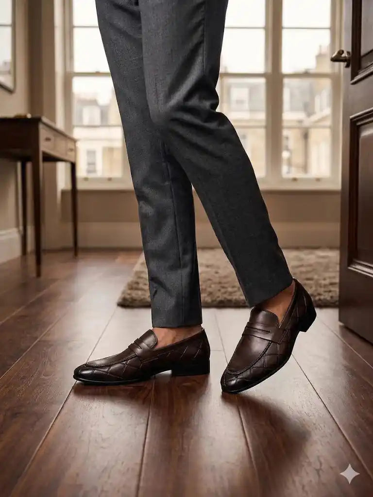 Brown Premium Formal Leather Loafers