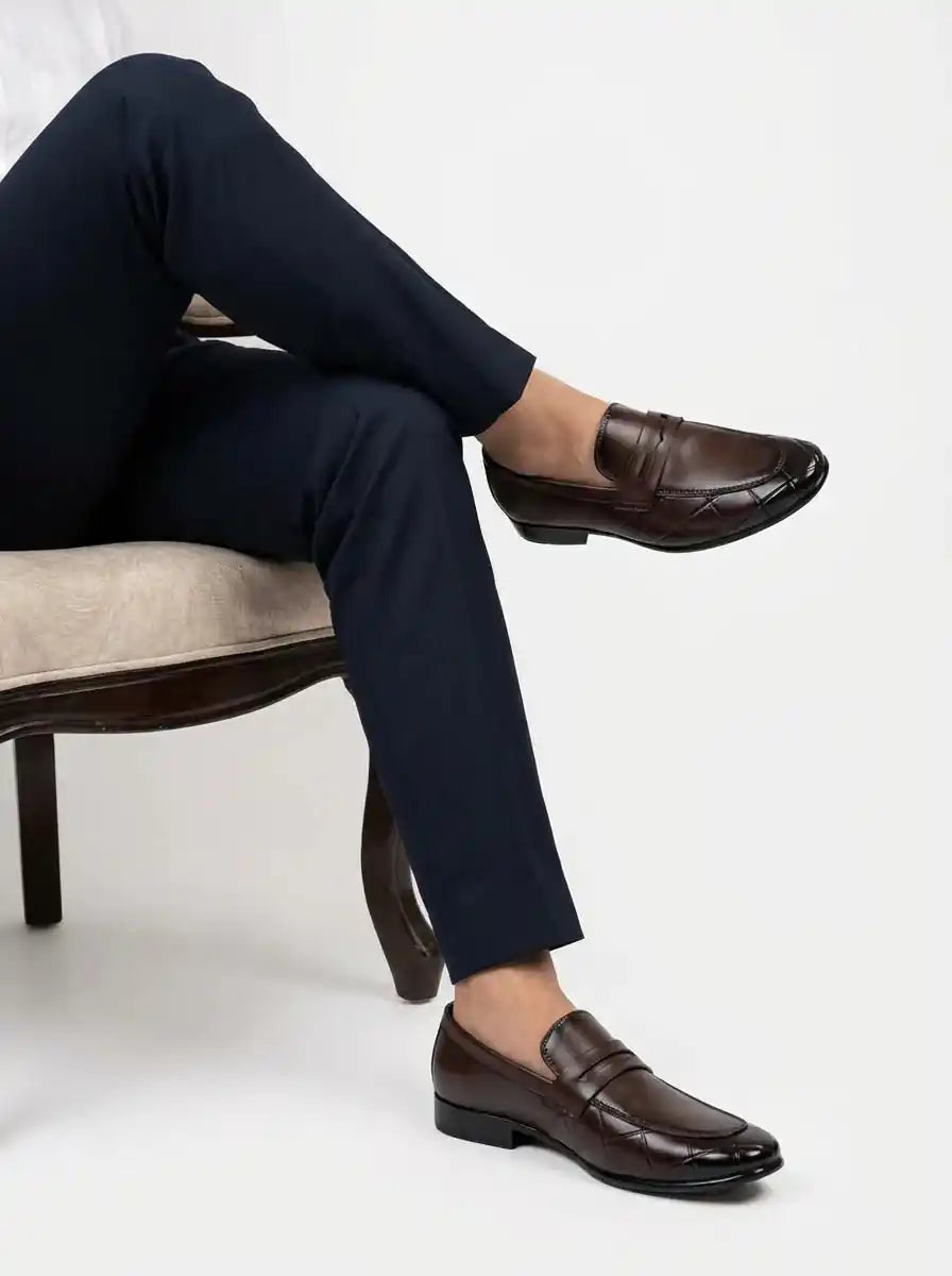 Brown Premium Formal Leather Loafers