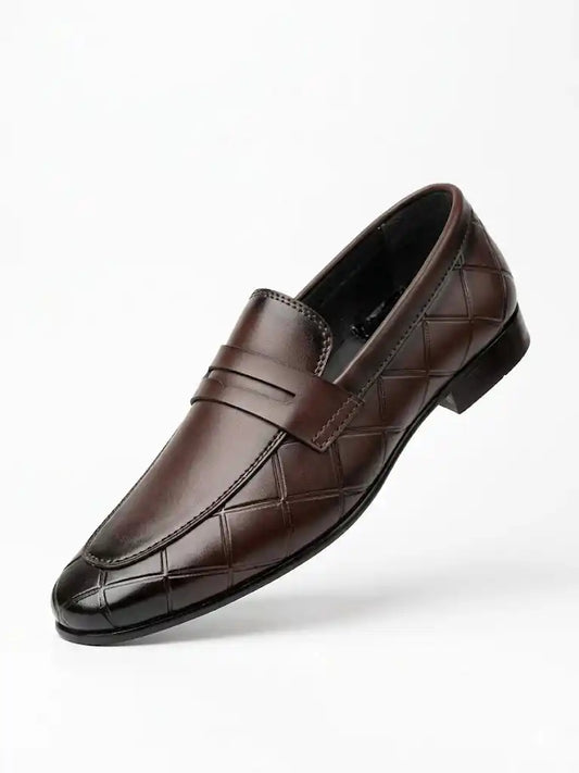 Brown Premium Formal Leather Loafers